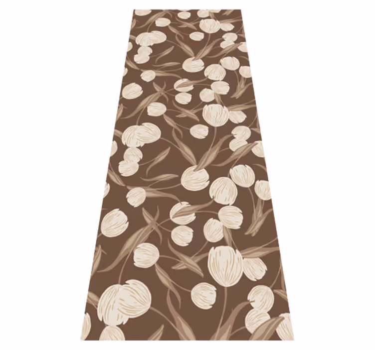 Tapete vinílico flores e plantas design elegante - TenStickers