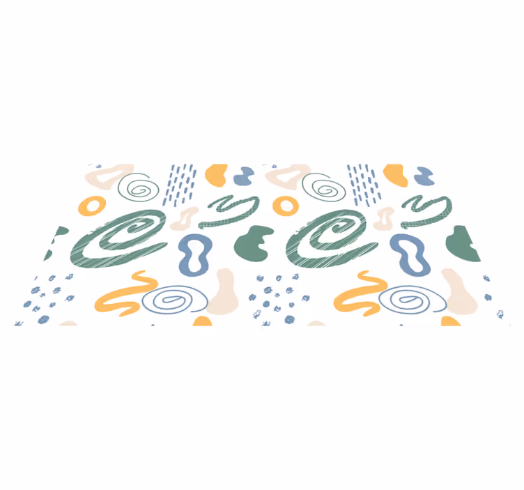 Tapete vinílico minimalista padrões de redemoinhos abstratos - TenStickers