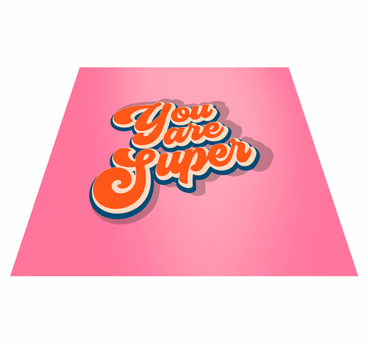 Tapete vinílico juvenil você é super - TenStickers
