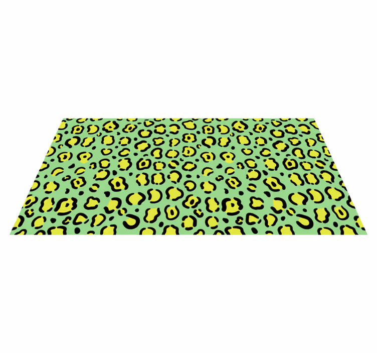 Tapete vinílico estampa de animal padrão leopardo animado - TenStickers