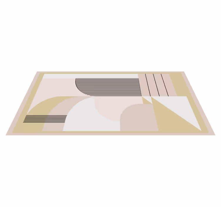 Tapete vinílico moderno camadas geométricas abstratas - TenStickers