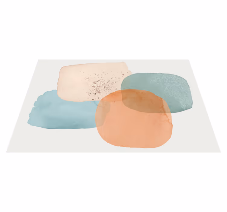 Tapete vinílico moderno sobreposições de aquarela - TenStickers