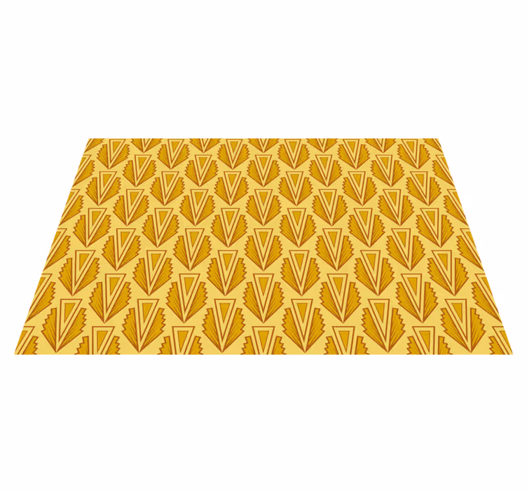 Tapete vinílico mosaico padrão geométrico amarelo - TenStickers