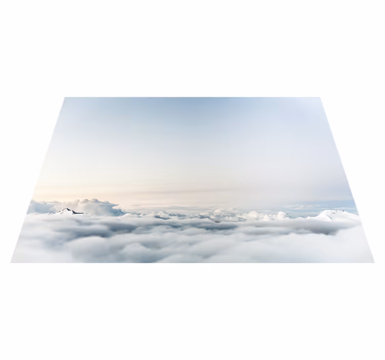 Tapete vinílico natureza serenidade da paisagem nublada - TenStickers