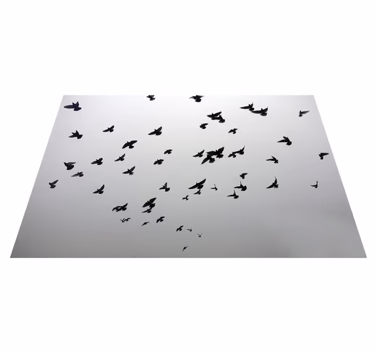 Tapete em vinil infantil padrão de pássaros voando - TenStickers