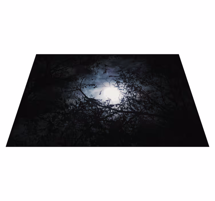 Tapete vinílico natureza floresta lunar assombrosa - TenStickers