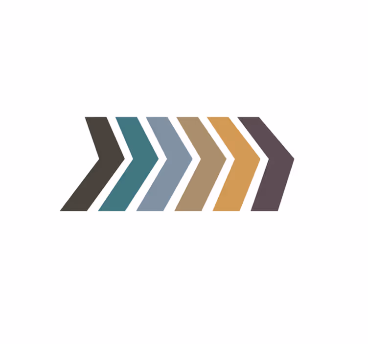 Tapete vinílico minimalista listras com padrão chevron - TenStickers