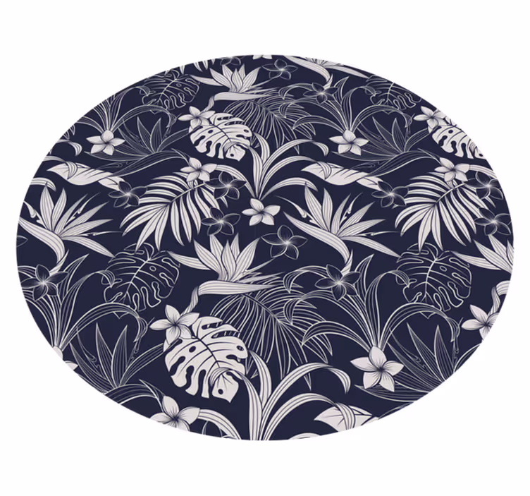 Tapete vinílico natureza estampa floral da selva - TenStickers
