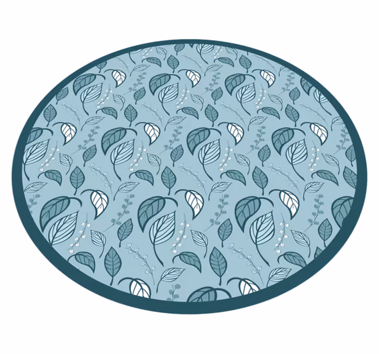 Tapete vinílico flores e plantas motivo de folhagem - TenStickers