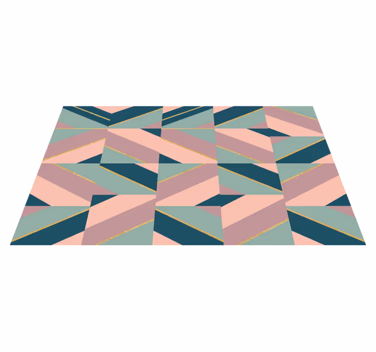 Tapete vinílico moderno padrão pastel geométrico - TenStickers