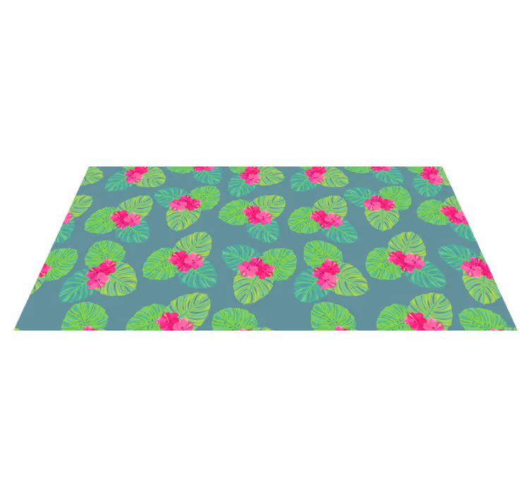 Tapete vinílico flores e plantas arranjo floral exótico - TenStickers