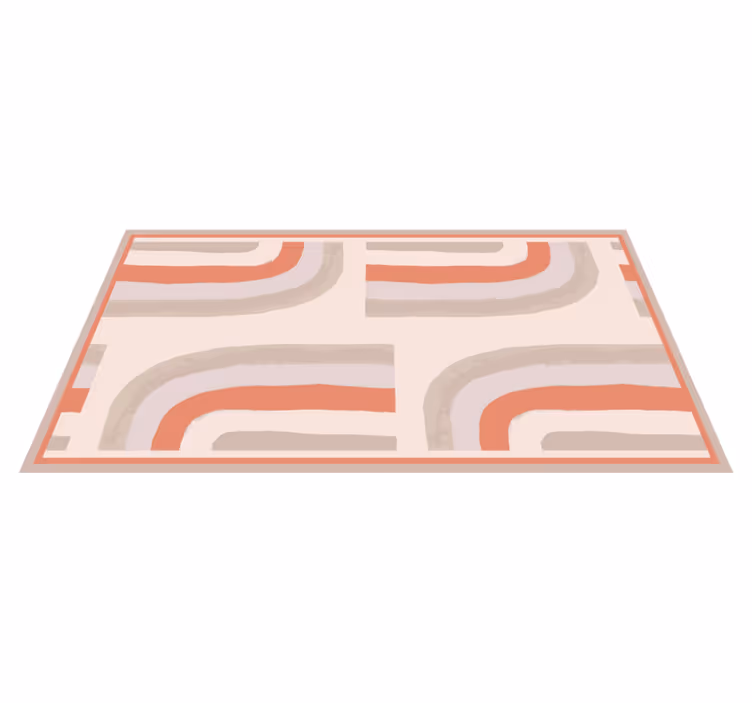 Tapete vinílico casa de banho ondas de cores suaves - TenStickers