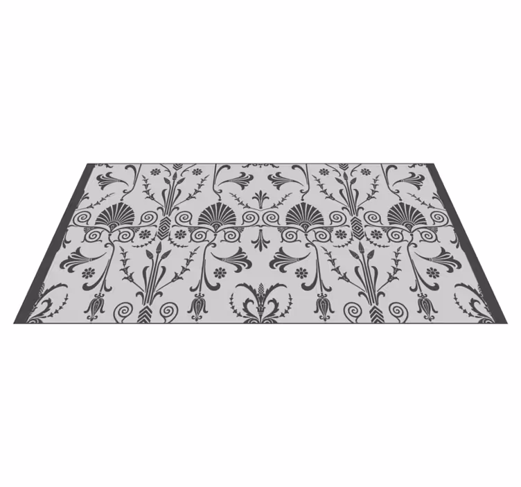 Tapete vinílico moderno padrão decorativo floral - TenStickers
