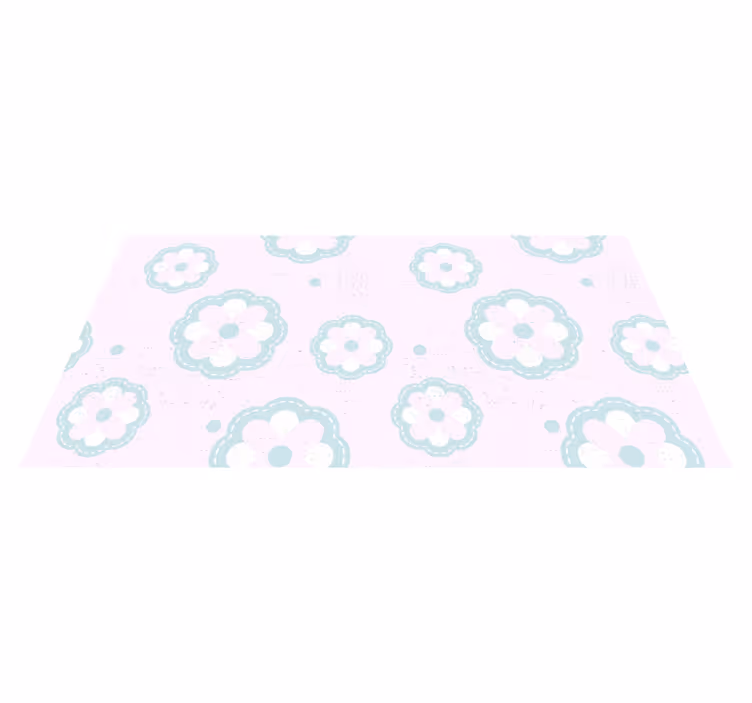 Tapete em vinil infantil motivo floral suave - TenStickers