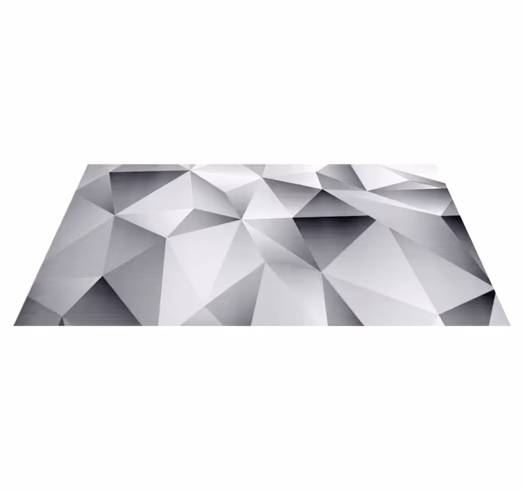 Tapete vinílico geométricas padrão geométrico monocromático - TenStickers