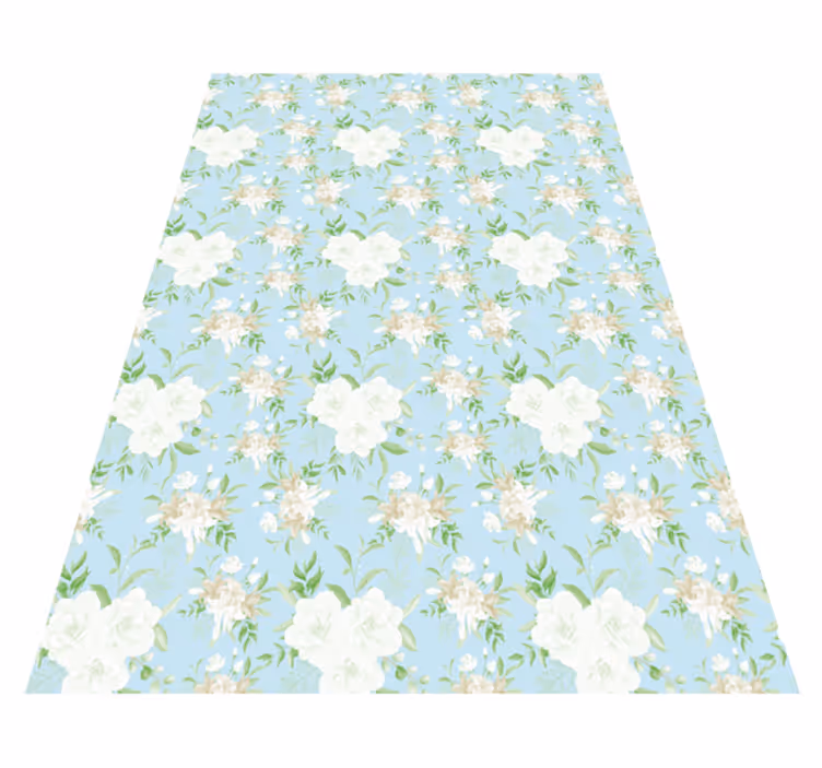 Tapete vinílico flores e plantas elegância floral serena - TenStickers