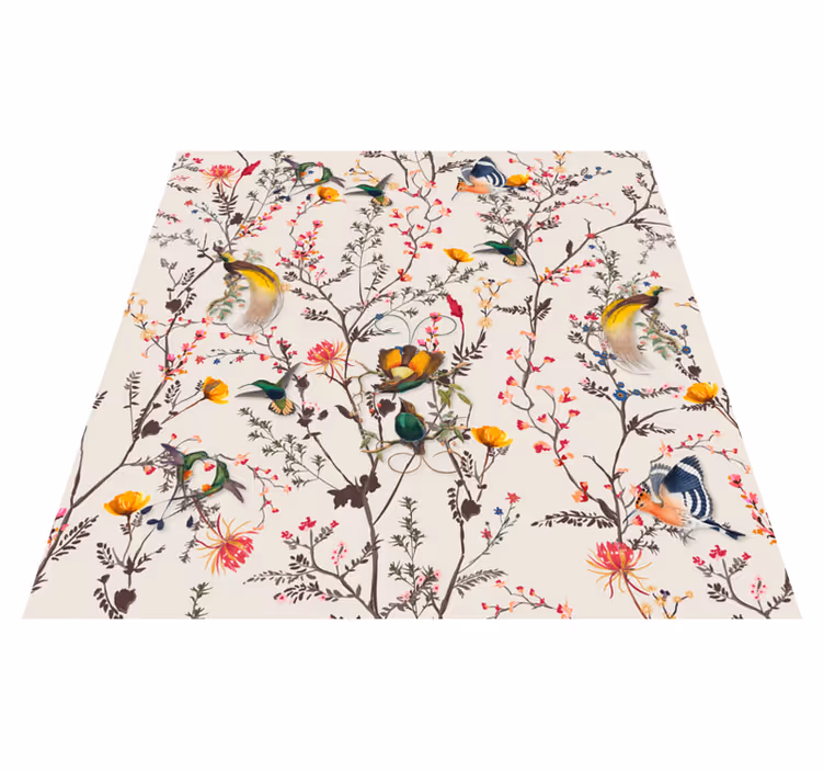 Tapete de vinil vintage com produtofloral naturalista - TenStickers