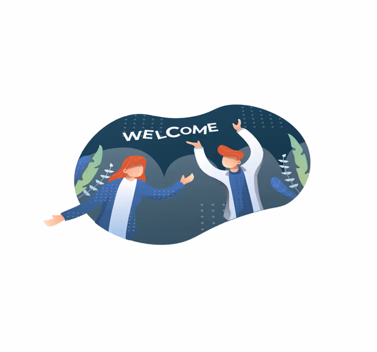 Tapete vinílico frases e textos para entrada acolhedora - TenStickers