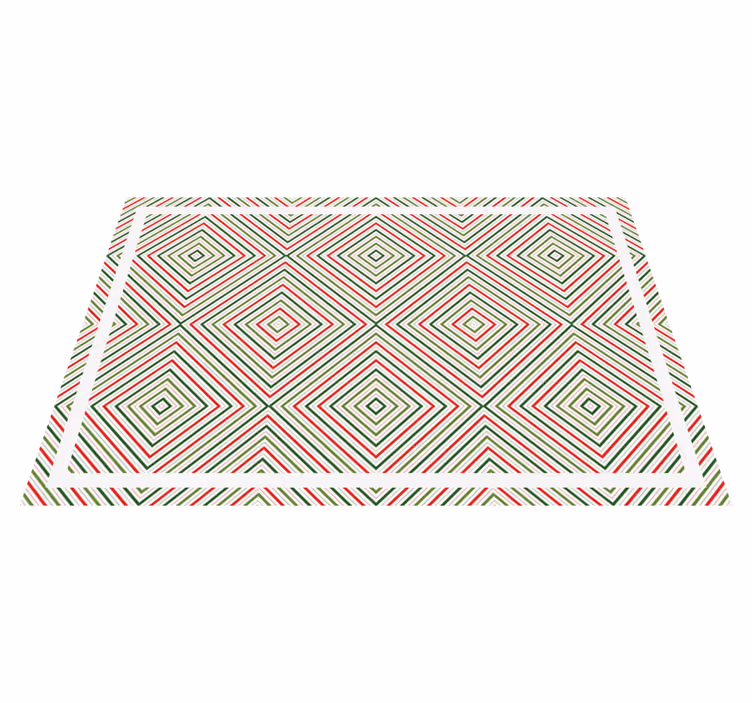Tapete vinílico geométricas padrão de diamante geométrico - TenStickers