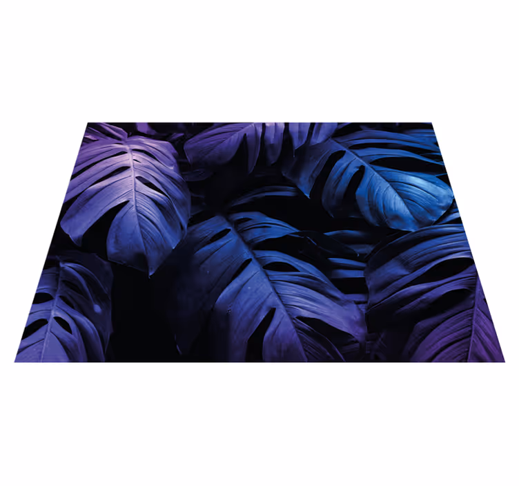 Tapete vinílico flores e plantas design de folhas tropicais - TenStickers