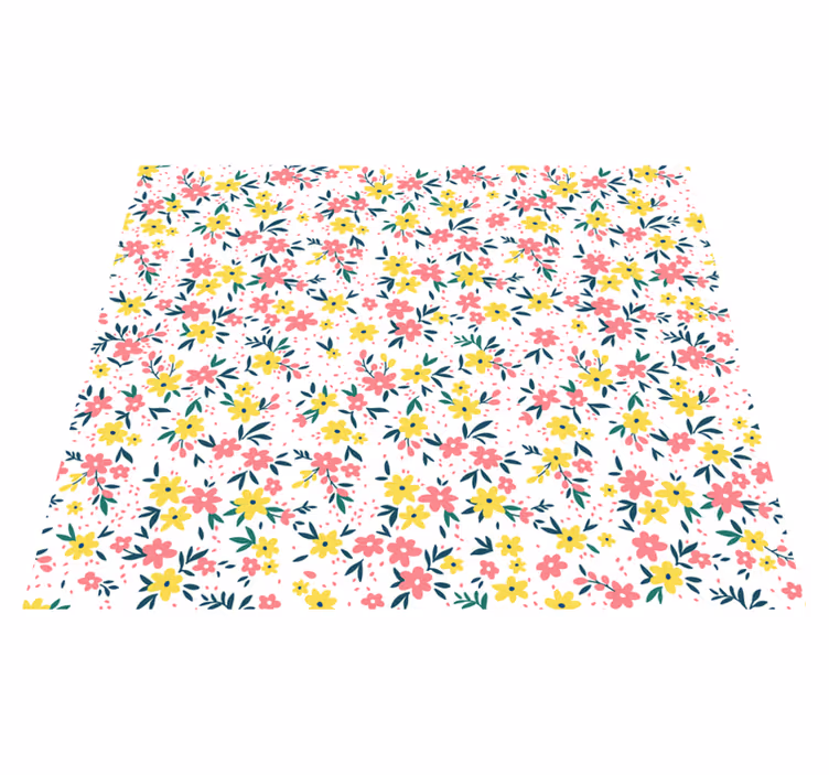 Tapete vinílico de flores e plantas tela floral de primavera - TenStickers