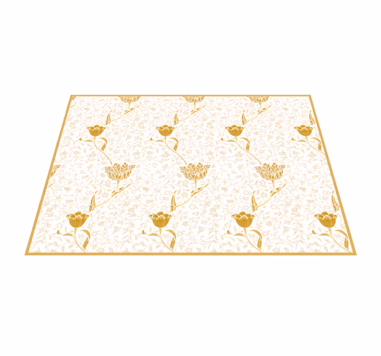 Tapete vinílico de flores e plantas elegância floral - TenStickers