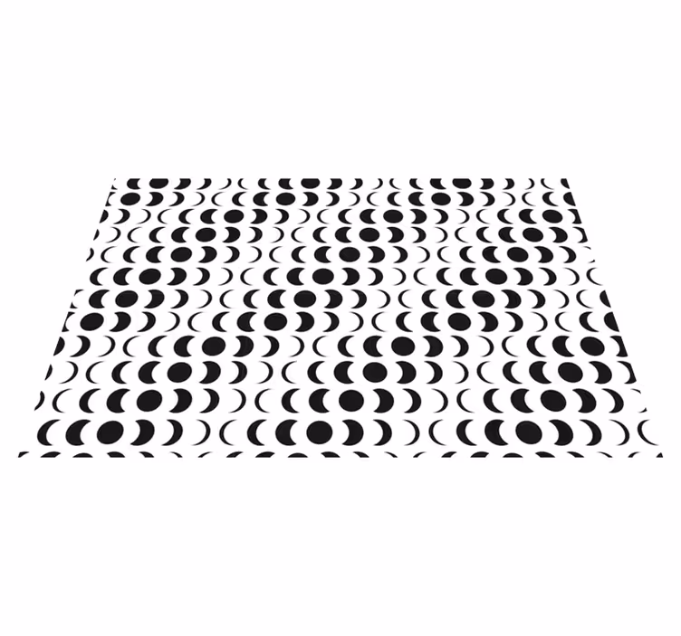 Tapete vinílico geométricas semicírculos monocromáticos - TenStickers