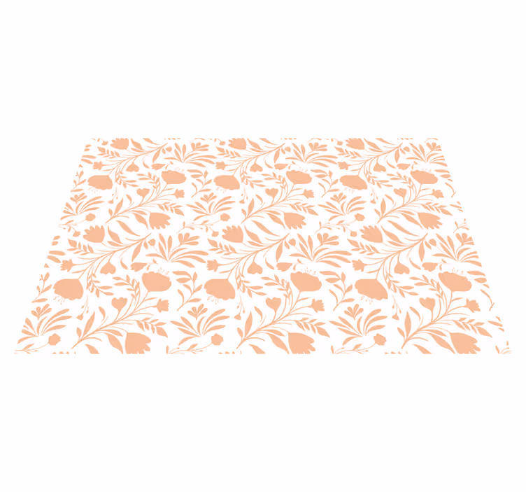 Tapete vinílico de flores e plantas estampado floral - TenStickers