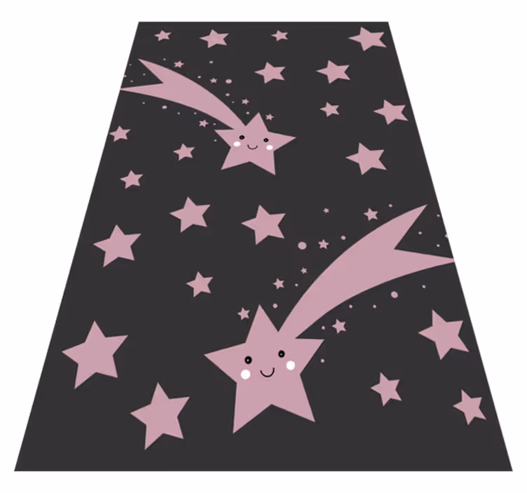Tapete vinílico com estrelas estrelas cadentes celestiais - TenStickers