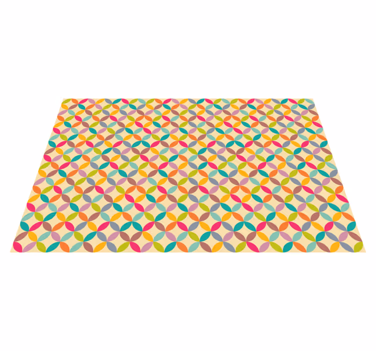 Tapete vinílico de formas geométricas geométrico colorido - TenStickers