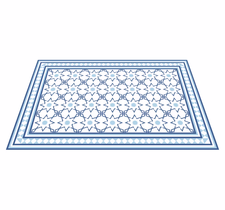Tapete vinílico azulejo padrão geométrico de azulejos - TenStickers