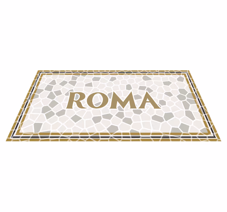 Tapete de mosaico romano personalizado - TenStickers