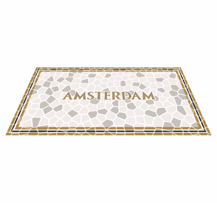 Tapete vinil mosaico mosaico de amsterdã - TenStickers