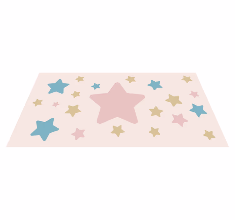 Tapete de vinil estrela em tons pastel - TenStickers