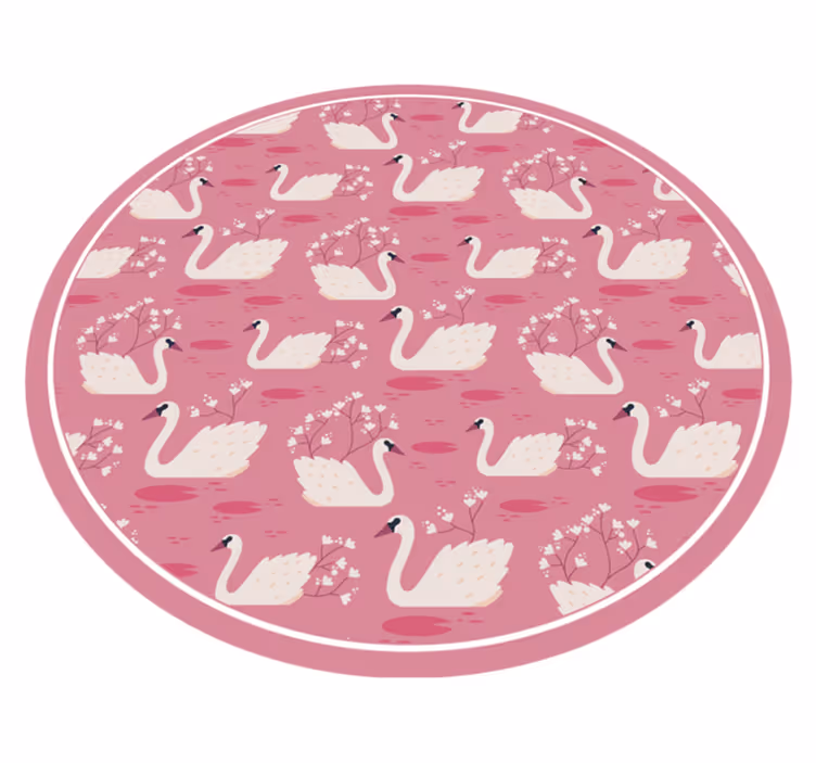 Tapete vinílico bebé serenidade do lago dos cisnes - TenStickers