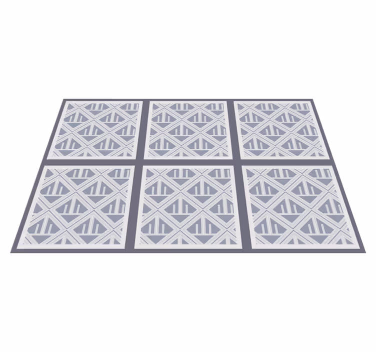 Tapete vinílico geométricas matriz de padrão geométrico - TenStickers