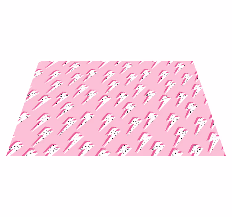 Tapete em vinil infantil padrão de relâmpago rosa - TenStickers