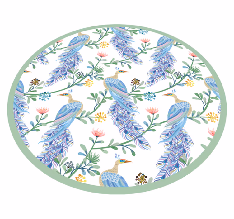 Tapete vinílico animais elegância emplumada - TenStickers