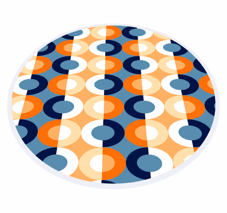 Tapete vinílico geométricas geometria circular - TenStickers