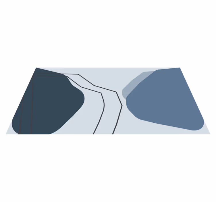 Tapete vinílico geométricas linhas de contorno abstratas - TenStickers