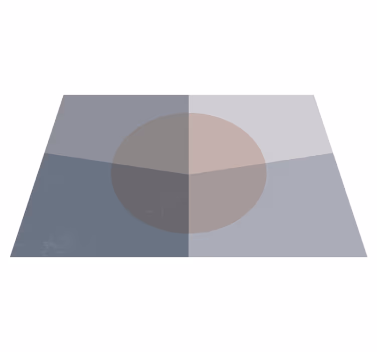 Tapete vinílico geométricas círculos sobrepostos - TenStickers
