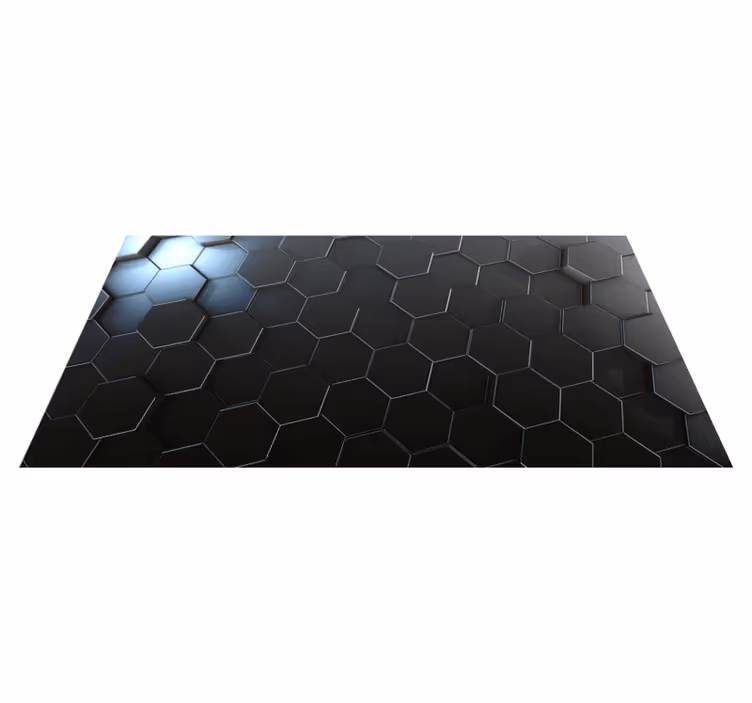 Tapete vinílico geométricas gradiente hexagonal - TenStickers