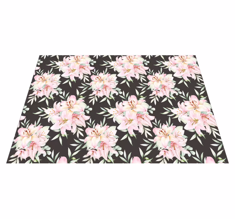 Tapete vinílico flores e plantas delicadeza floral - TenStickers