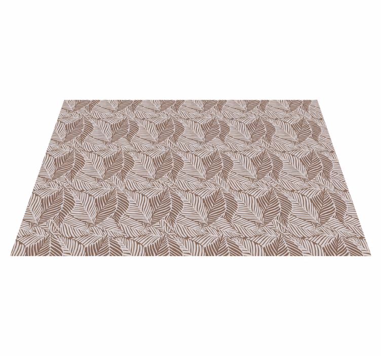 Tapete de vinil da natureza com folhas de terracota - TenStickers