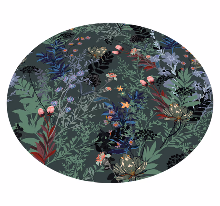Tapete vinílico flores e plantas motivo botânico - TenStickers