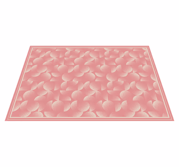 Tapete vinílico rosa padrão de folha de ginkgo - TenStickers