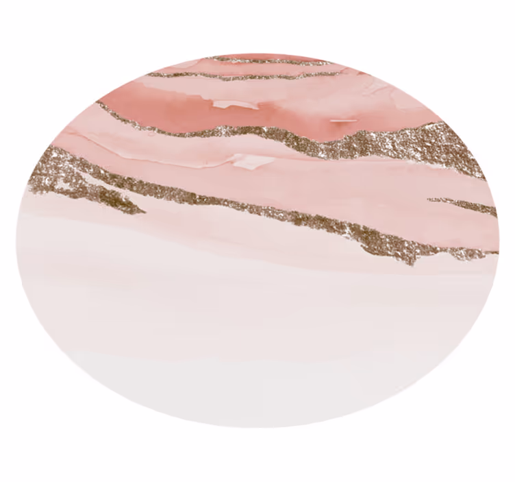 Tapete vinílico rosa design circular texturizado abstrato - TenStickers
