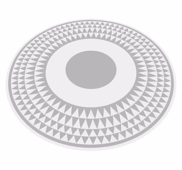 Tapete vinílico geométricas padrão de círculos concêntricos - TenStickers