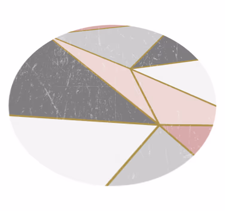 Tapete vinílico geométricas formas de mármore geométrico - TenStickers