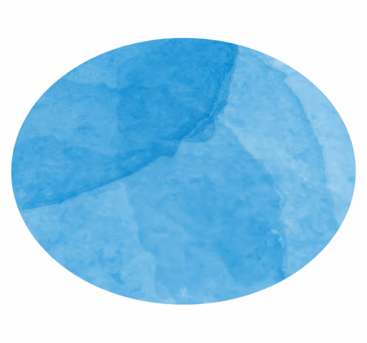 Tapete vinílico minimalista desenho circular azul abstrato - TenStickers